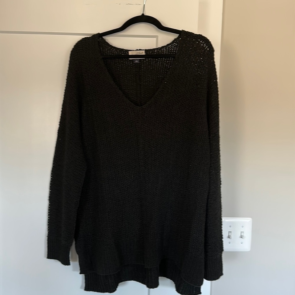 Black Knit Sweater Size Large